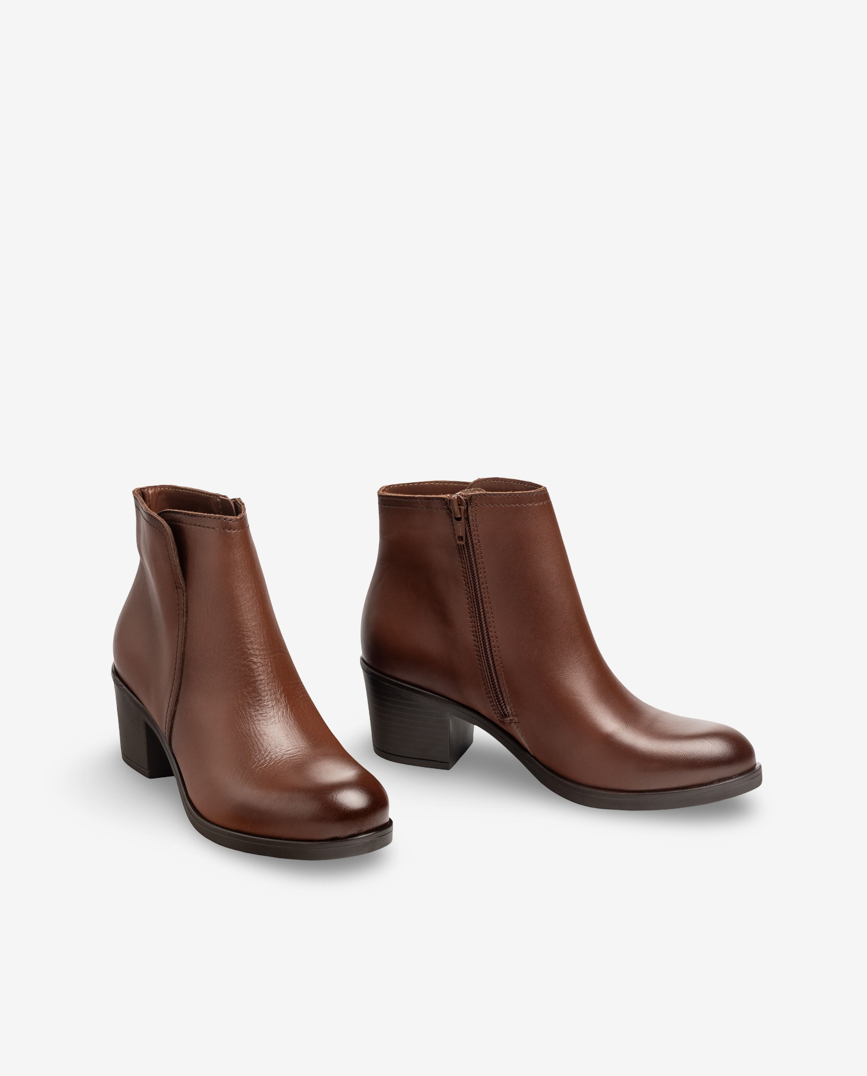 Stiefelette mit Obertail LILLE-016 Braun