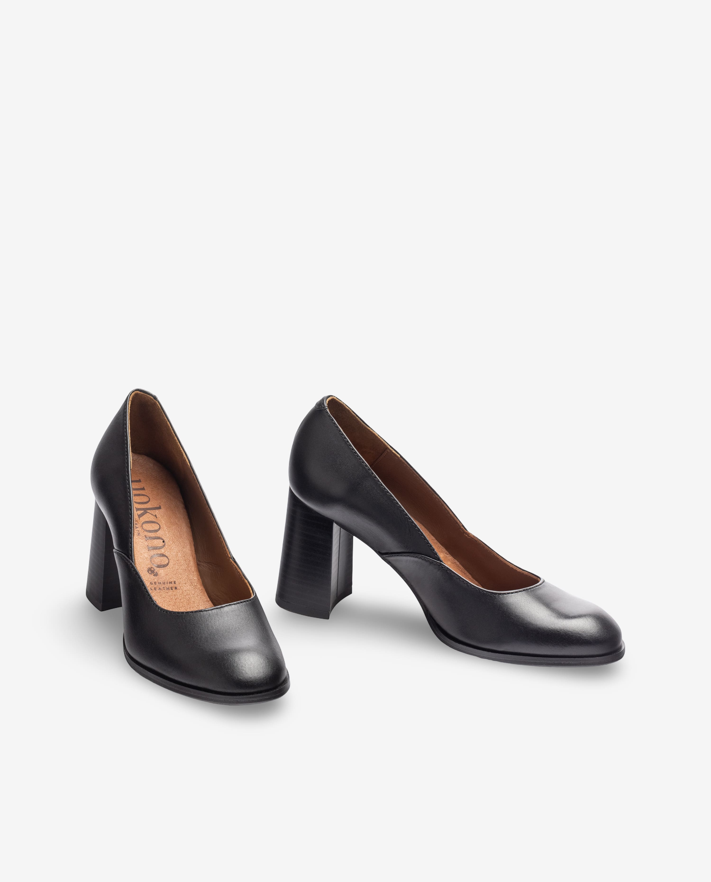 Scarpa con tacco LOIR-001 nero