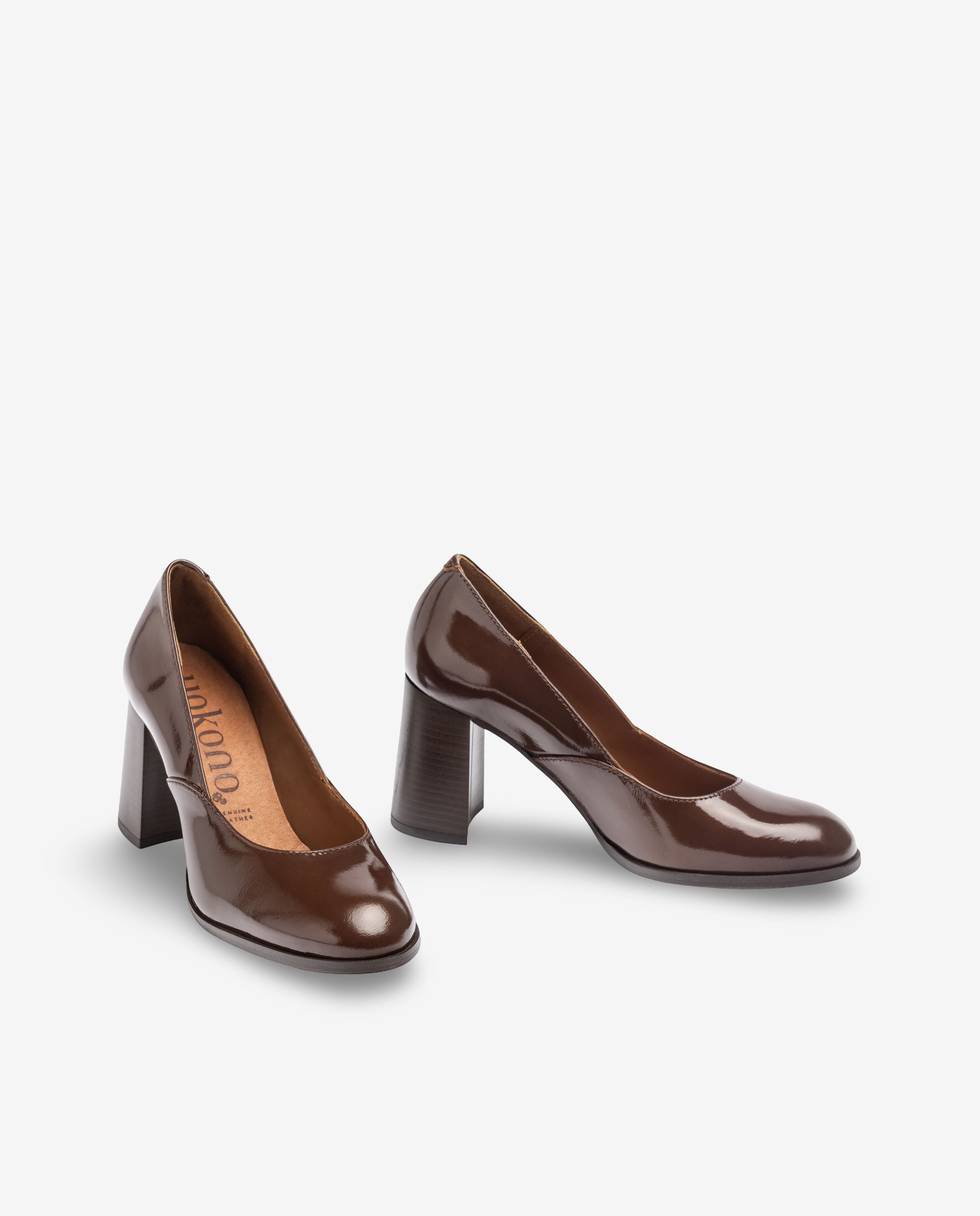 Scarpa con tacco LOIR-001 marrone