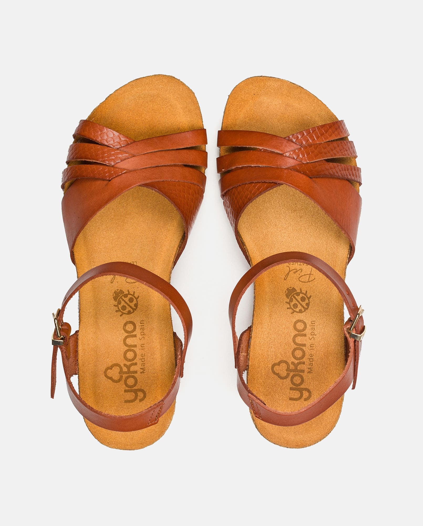 Cadiz 137 brown wedge sandal Yokono - Main Image