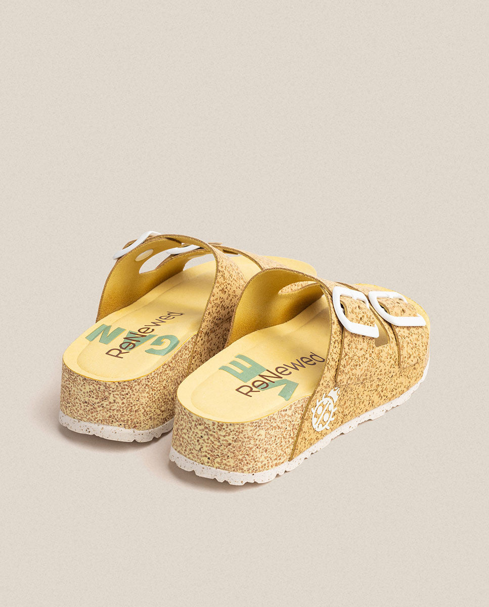 West 003 yellow platform sandal Yokono - Main Image