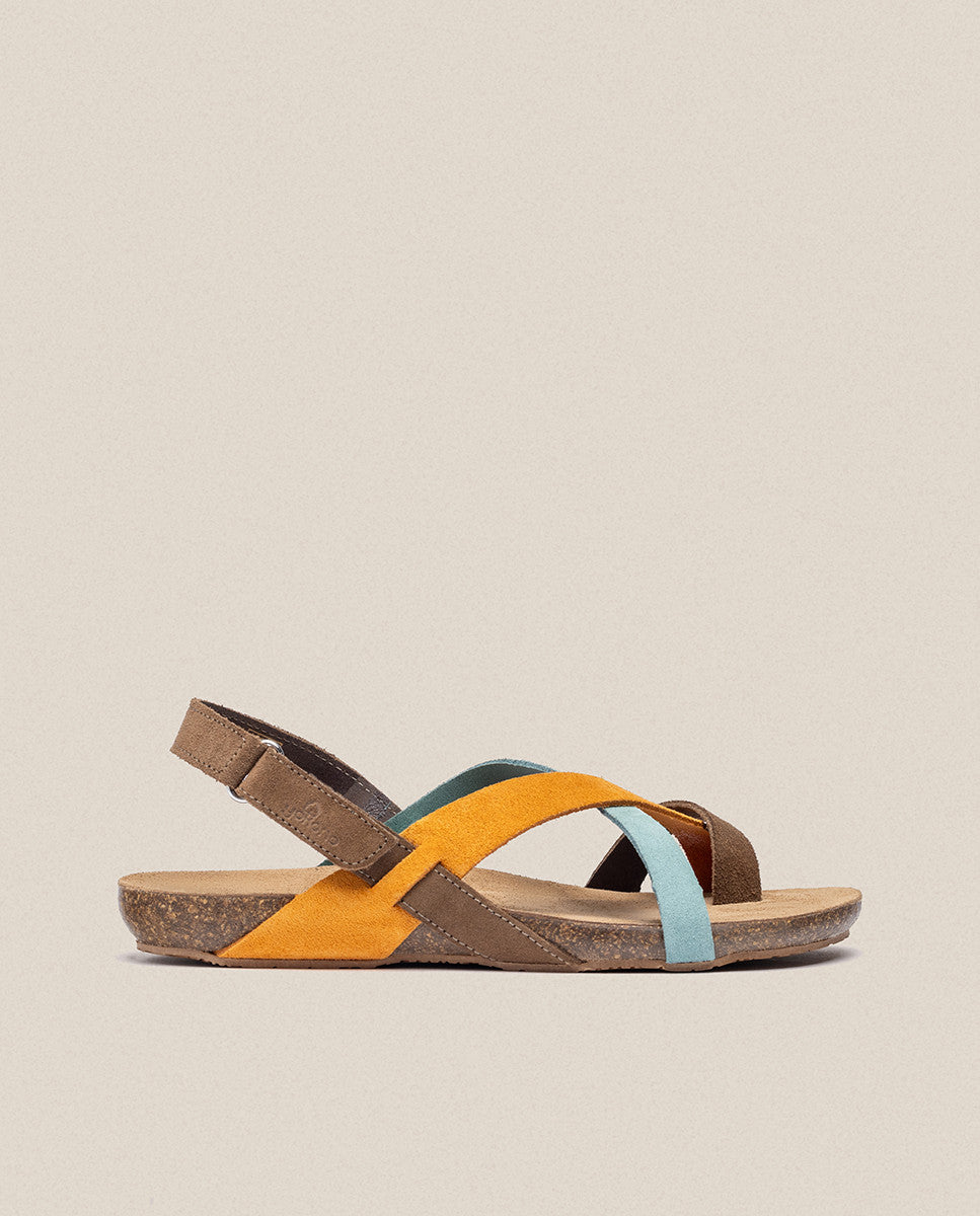 Flat sandal Ibiza 718 ORANGE Yokono