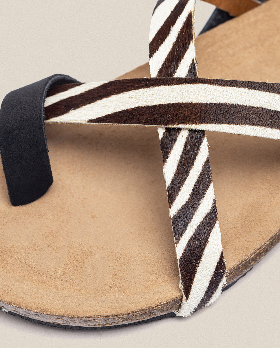Flat sandal IBIZA 718 black