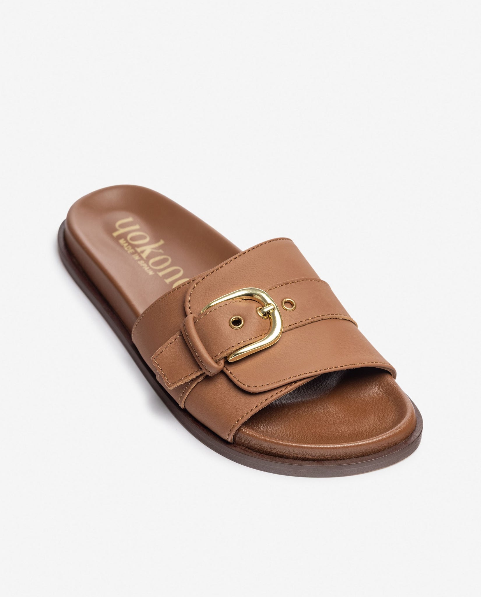 Flat sandal LEO-301 brown - Main Image