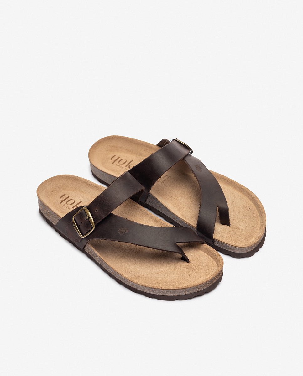 Brown Amazon Yokono Sandalias Sandalias Tacon Mujer Yokono