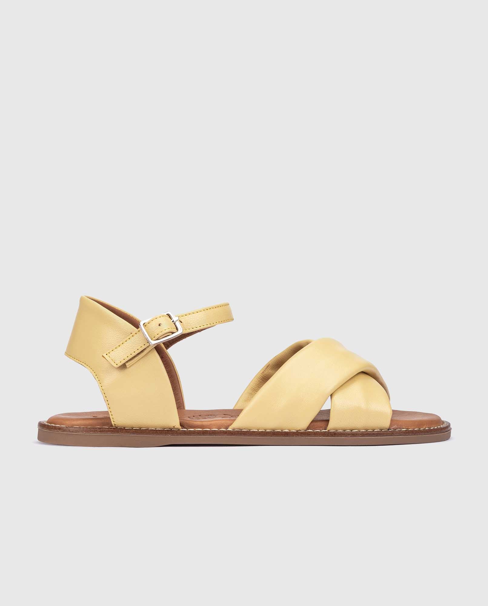 Sandale plate VERA 003 jaune