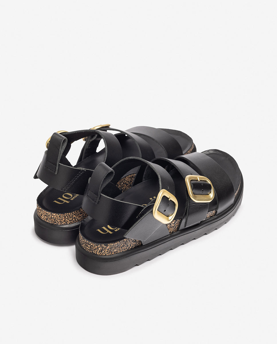Platform sandal TUNEZ-127 black