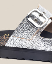 Sandalo con plateau TUNEZ-130 argento