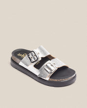Sandalo con plateau TUNEZ-130 argento