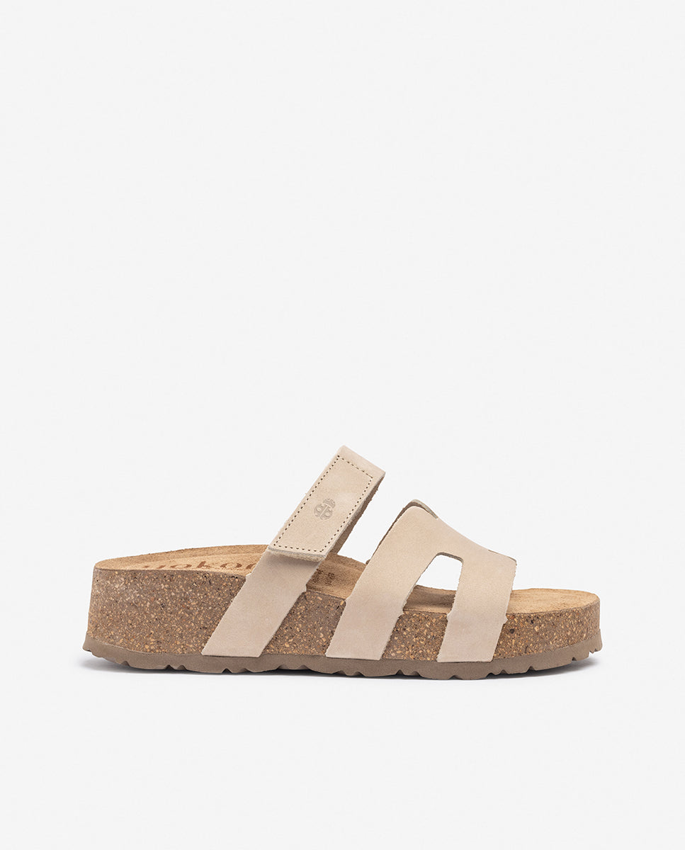 Plateausandale WIWI-125 beige