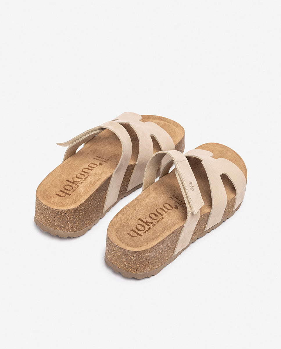 Plateausandale WIWI-125 beige