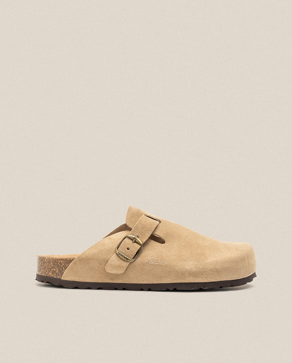 Flacher Schuh  ZUECO-559 beige 