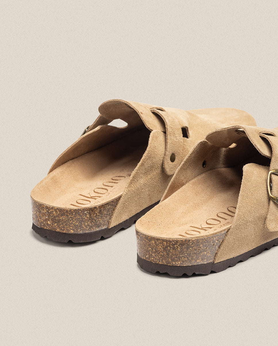 Flacher Schuh  ZUECO-559 beige 