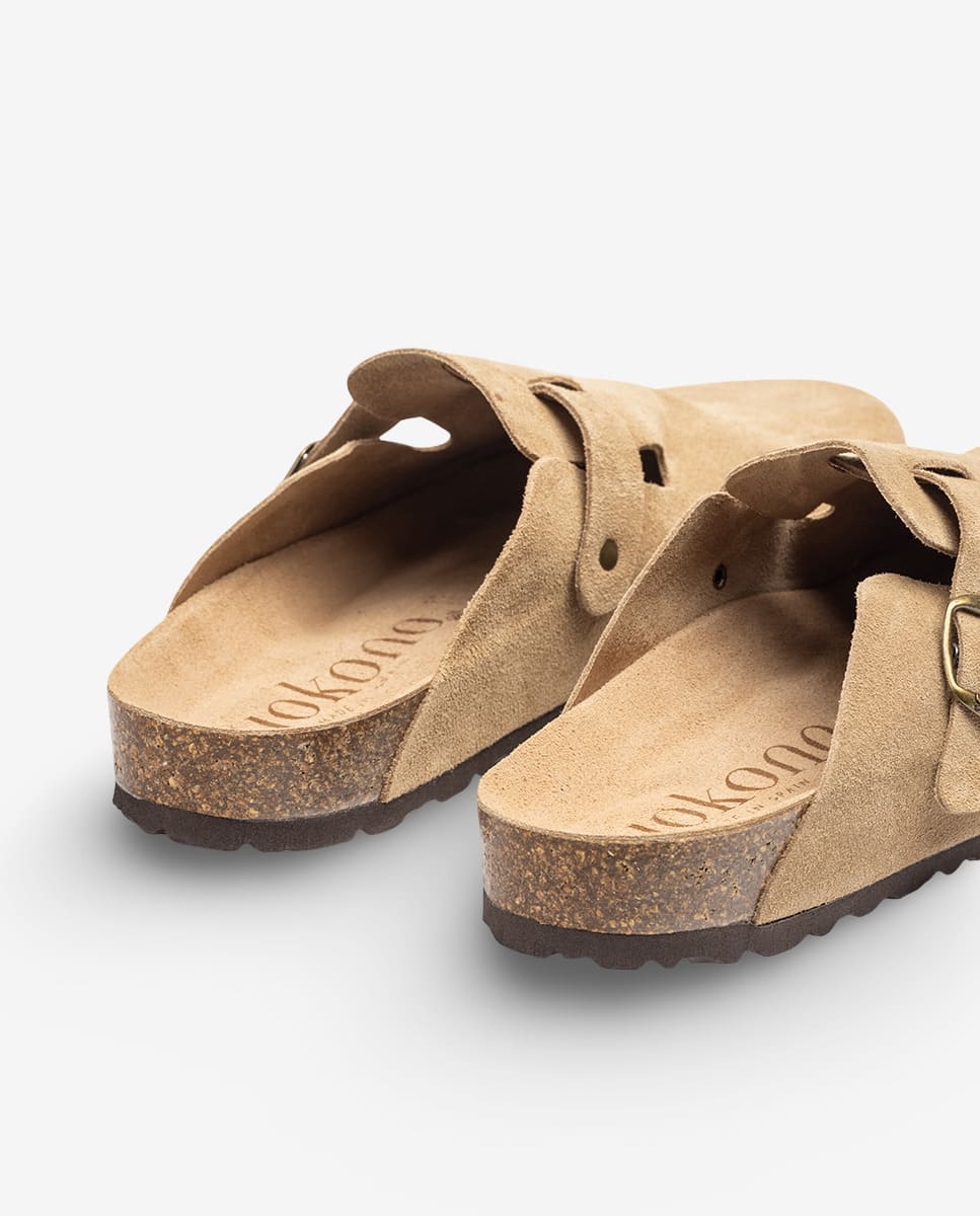 Scarpa piatta  ZUECO-559 beige
