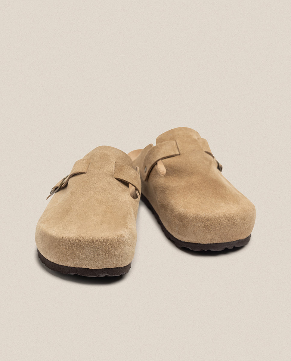 Flacher Schuh  ZUECO-559 beige 