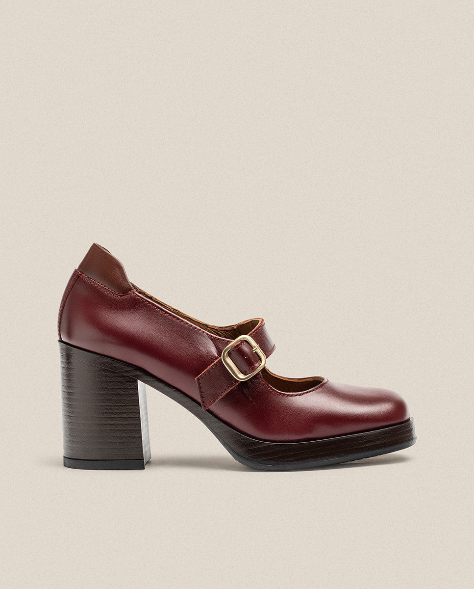 Burgundy KOLIN-010 high heel shoe Yokono