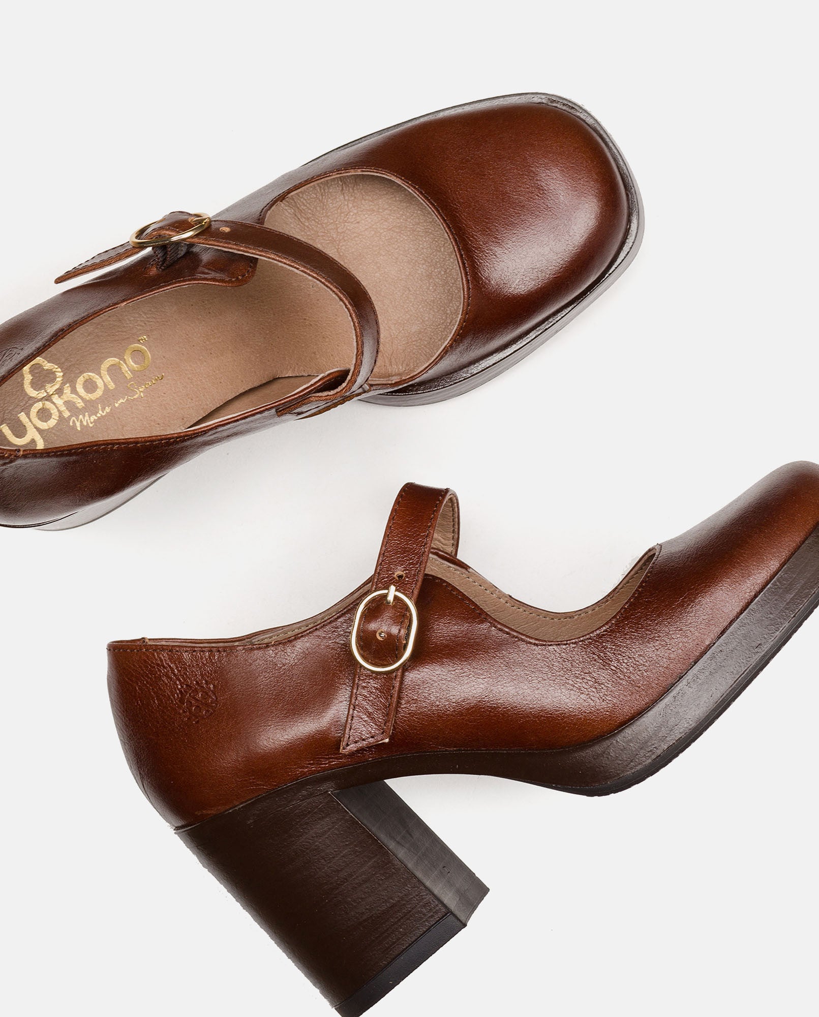 Heeled shoe KOLIN 005 brown