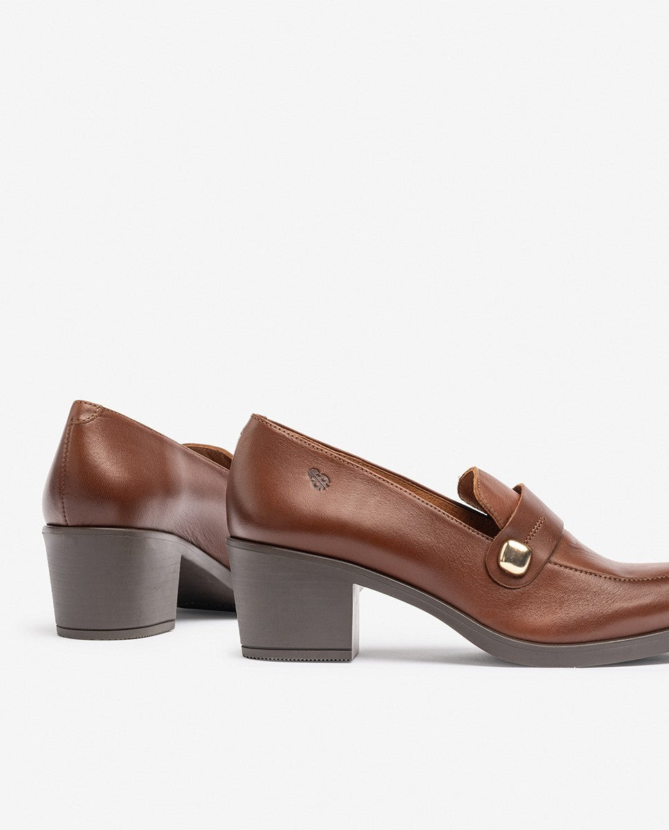 Zapato de tacón LILLE-100 marrón – Yokono
