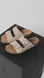 Sandalia plana JERBA-700 beige